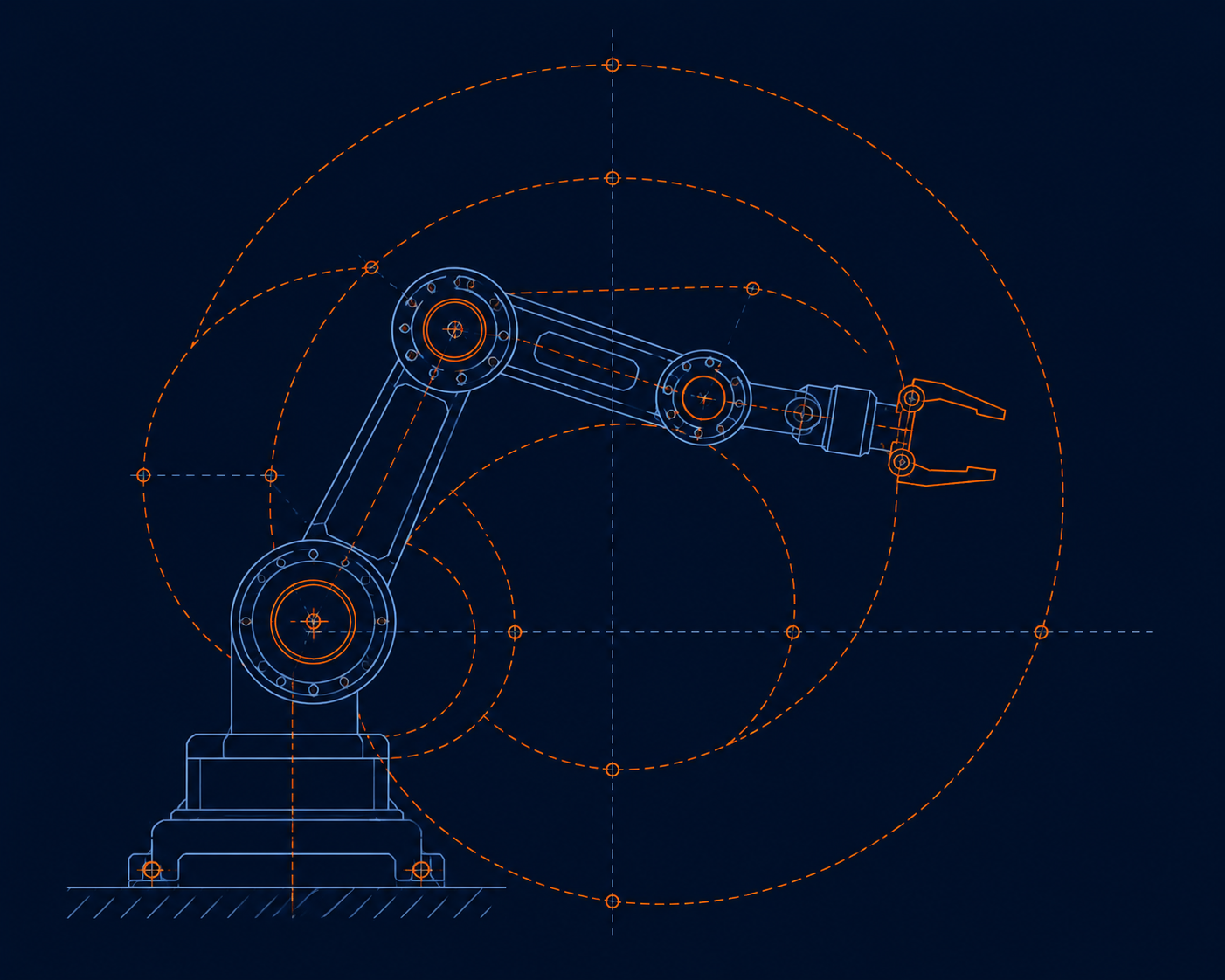Tính toán động học ngược cho cánh tay robot 6 trục